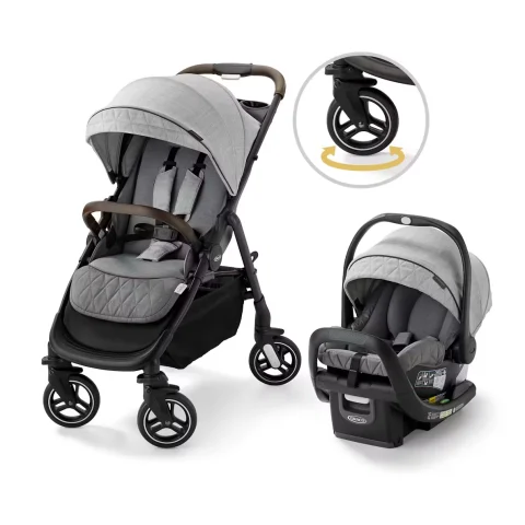 【$9.90 Year-End Clearance | Last Day Only】Graco Premier Merge™ Travel System with SnugRide SnugFit LX Infant Car Seat