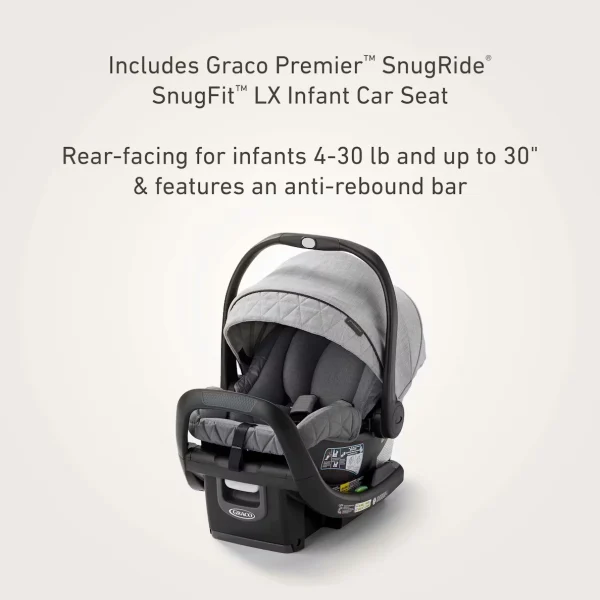 【$9.90 Year-End Clearance | Last Day Only】Graco Premier Merge™ Travel System with SnugRide SnugFit LX Infant Car Seat
