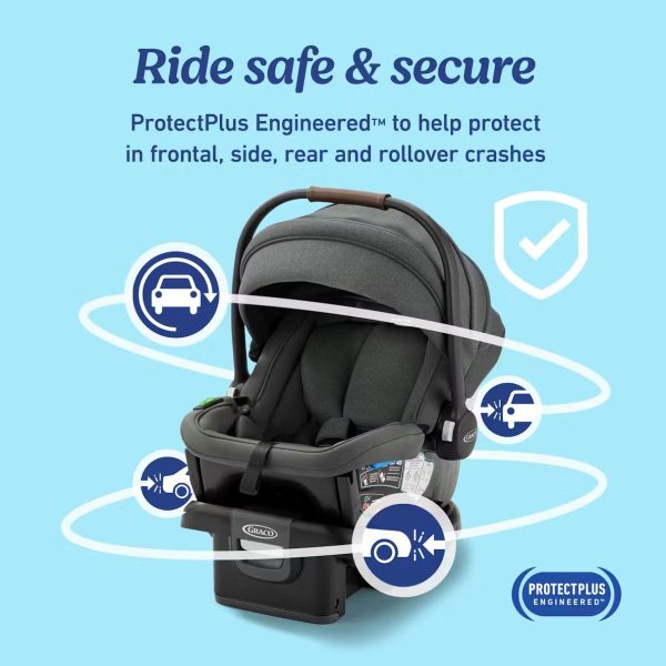 GoMax™ Baseless Infant Car Seat ft. Insta-Install™ Rigid LATCH